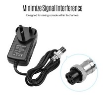 믹싱 콘솔 믹서 전원 공급 장치 AC 어댑터 15V 230mA 범용 4 핀 원형 커넥터 16 개 채널 이하, UK Plug