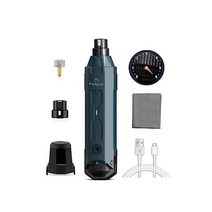페고고 6단 개 손톱 분쇄기 손톱깎이 대형견용 슈퍼 콰이어트(45db) 듀얼 LED 안전 조명 12000RPM 및 대형 중형 소형 애완동물을 위한 충전식 다듬이기 무통 그루밍