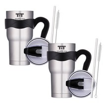 1+1 트렌타 스텐텀블러 4종세트 보온보냉 대용량 텀블러, 900ml, 실버