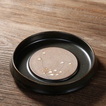 핸드페인팅 분청자기 차트레이 차판 다반 퇴수기 다도받침, D타입