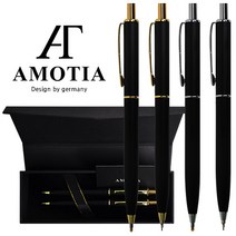 아모티아 네셔매트 금속볼펜&샤프세트 무료 이니셜 각인 무료 선물포장 및 쇼핑백증정 당일발송, 아모티아 네셔 금속볼펜&샤프세트 골드