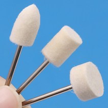 연마재양모 펠트 장착 연마 휠 외경 8-11.8mm 드릴 비트 연삭 로터리 공구 헤드 2.35mm 생크 10 개, 한개옵션0