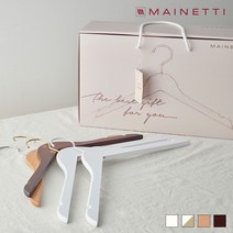 메이네티 원목 옷걸이 기프트세트 (옷걸이 10P+기프트카드+박스 SET) 43cm/4color, 43cm, Walnut