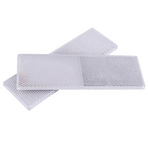 스탠다드메카닉 중장비 부품 2개 safurance 자전거 트럭 트레일러 자동차 플라스틱 반사 반사경 직장 안전 야간 안전 경고 스티커 테이프 DIY, 하얀
