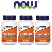 (2+1) 나우푸드 오랄바이오틱 OralBiotic BLIS K12 스트렙토코커스 살리바리우스 유산균 60로렌지 3팩