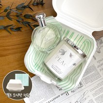 [소행섬] 펄프 도시락 전용 스트라이프 드로잉 그린 유산지, 250장