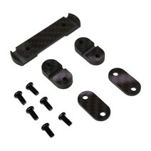 접는 자전거를 위한 고정 나사를 가진 직업적인 흙받이 틈막이, 6.5x1.5cm, 탄소 섬유, 검은 색