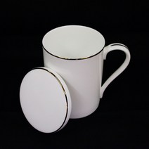 한국도자기 골드 2인 뚜껑머그 4p, 4개