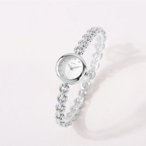 로이드 베이직 스톤다이얼 링크형 여성 실버 메탈시계