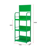 선반 진열대 랙 다층 슈퍼마켓 편의점 매장용 상품 과자 전시대 약국 다층 4단 가게 마트, P개