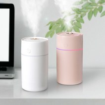 이노젠 I-Mist 루빅 저소음 휴대용 탁상용 차량용 LED 미니 가습기 250ml, 화이트