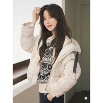 올리비아로렌 [이지아 PICK] 드로우스트링 다운 점퍼_VOCKDYW9351