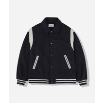 LETTERCOMO 뉴 카라 스타디움 울 바시티자켓 다크네이비 New Cara Stadium Wool Varsity Jacket Dark Navy
