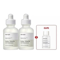 Ma:nyo BEST 미백성분강화 갈락 나이아신 2.0 에센스 더블기획 SET (50mlx2) (+갈락 클리어스킨 토너 30ml 증정), FREE