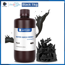 3d프린터필라멘트 3d필라멘트 petg Anycubic water-wash 3d 프린터, -블랙 1kg, 1kg
