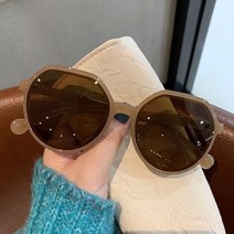여자 연예인 명품 선글라스 브랜드 빅사이즈 색안경 가벼운 레옹 알작은 마이콜 외계인 안경 오버사이즈 강민경 이효리 하하 손예진 태연 서예지 윤여정 미노이 4