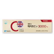 휴온스 메리트C산 3000mg 메가도스 고함량 영국산 비타민C 12개월분 90포 4박스
