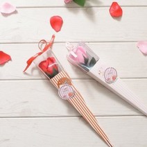 베어저스트포유(중) 발렌타인 화이트 데이 사탕 선물, 한송이장미 케이스 화이트데이