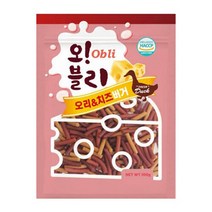 오블리 오리 치즈버거 100g 80p 1박스 강아지간식, 8kg, 7개