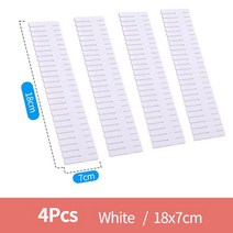 2/4Pcs DIY 조절 스토리지 파티션 보드 플라스틱 서랍 분배기 무료 조합 공간 절약 부문 도구, 04 4pcs white 18x7cm