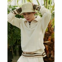 [빈폴] [Green BP] [BCycle] 스트라이프 라운드넥 티셔츠 브라운 BC3141N07D