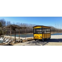 스낵 카 다기능 식당 자동차 모바일 세발 자전거 스톨 자동차 아침 식사 자동차 튀김 자동차 패스트 푸드 자동차 트롤리 RV, 검은색, 공식 표준