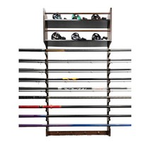 당구장 큐대 거치대 수납 정리대 보관 랙 미니 원목, 호두색상