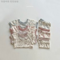 피카부 로즈 세트 3컬러 아동복 주니어 실내복 잠옷 상하세트