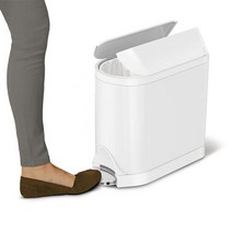 포커시스 심플휴먼 디럭스버터플라이 페달휴지통 10L SPH-CW2042