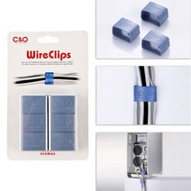 wn2896 와이어 타입 케이블타이 4x2.6x2.5cm 6개입 1세트, 단일 수량