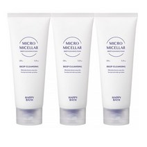 해피바스 마이크로미셀라 약산성 딥 클렌징 폼 150g x 3개