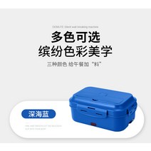 스텐보온도시락 직설 바치다 WIFER 휴대식 가열 도시락통 차량용 가정용 찜밥 인싸템 전기열 x2개 2260288054, 블루