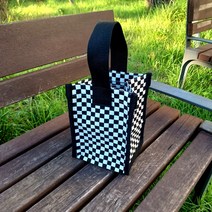 보랏빛정원 데일리백 미니 체크가방