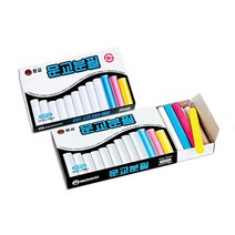 문교 분필 (25본입) 백색22 색필3, 단품