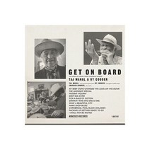 Taj Mahal & Ry Cooder Get On Board [New CD]