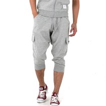 카고 7부 조거 트레이닝팬츠 밴딩 배기 반바지 남자 공용 커플 M~3XL 빅사이즈