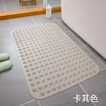 1Pcs 자기 프라이밍 실리콘 욕실 매트 PVC 직사각형 목욕 유물 발 마사지 쿠션 단독 비 슬립 샤워 룸 마사지 패드, 08 Khaki_04 40x102cm