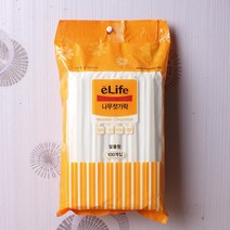 100P 18cm 알뜰 횟집 위생 나무 젓가락 피크닉 도시락 배달전문 일회용수저 캠핑 가정용