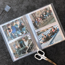 문구백서 데일리 바인더형 접착식 비비드 포토앨범, Beige(바인더 커버) + 흑색(내지), 25매