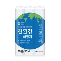 숨 쉬는 친환경 화장지 30m 3겹 30롤 x 1팩 휴지