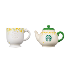 스타벅스 21 스프링 세라믹 티 머그 355ml / 세라믹 그린 티팟 621ml