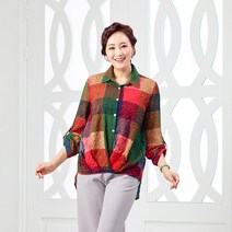 [마담엘레강스] 스포티 시어서커 블라우스