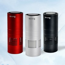 에어링 포터블 제주 화산송이 공기청정기 정품필터1개추가증정, 레드
