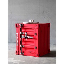 컨테이너 캐비닛 철제 인테리어 사물함 빈티지 서랍장, 블루 올드  41x38x48cm