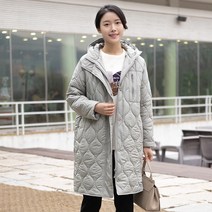 엄마옷 모슬린 후드 하이넥 롱패딩 점퍼 JP212023마담 미시옷 50대 중년여성의류 60대 엄마옷 빅사이즈 할머니옷 여성옷