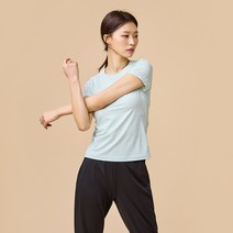 [JAJU/자주] 여 JAJU AIR 냉감 슬림핏 반팔티_민트