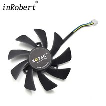 ZOTAC GTX 1060 960 GTX1060 3GB ITX 미니 그래픽 비디오 카드 냉각 팬용 새로운 85MM T129215SH 4 핀 쿨러 팬 교체|Fans & Cooli, 1개, 러시아, DIY-2 Ball Bearing