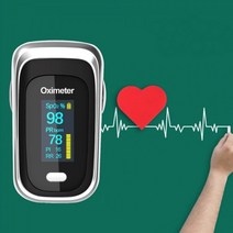 SPO2 PR 측정기기 4방향 O엘이디 디스플레이 OX4 산소포화도 측정기기기 (색상랜덤발송)