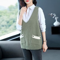 단톤조끼 무스탕 오버핏 경량 홈쇼핑 여자 패딩 조끼 니트 키작녀 데이트룩 따땃 빅사이즈 아우터