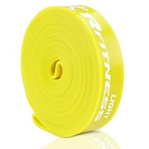 Furinno RFitness 프로페셔널 101.2cm(41인치) 롱 루프 스트레치 라텍스 운동 밴드 헤비 (블루) 462741, Yellow